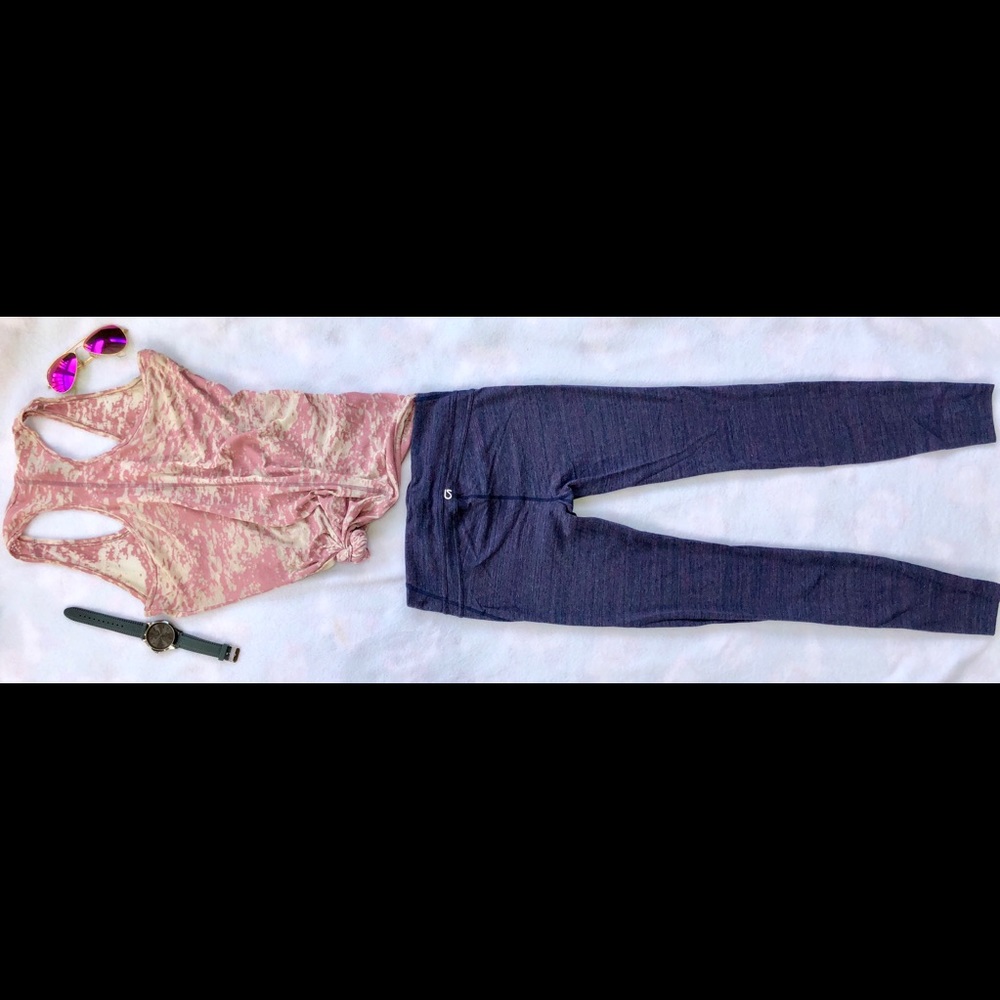 Blue Multicolor GapFit Full Length Leggings - Picture 4 of 4